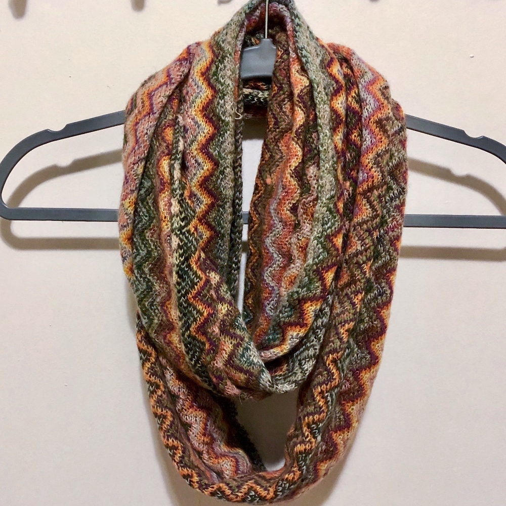 Boho Knit Infinity Scarf
